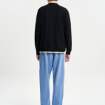 Maison Kitsune Men Tonal Fox Head Patch Regular Cardigan - Black