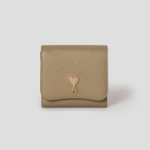 ami (Unisex) Paris Paris Compact Wallet – Havana