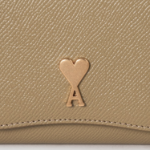 ami (Unisex) Paris Paris Compact Wallet – Havana