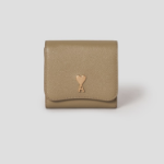 ami (Unisex) Paris Paris Compact Wallet – Havana