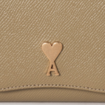 ami (Unisex) Paris Paris Compact Wallet – Havana