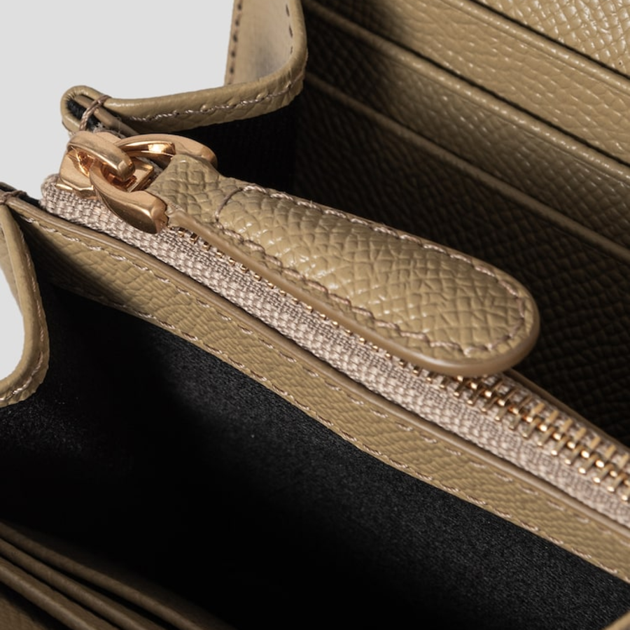 ami (Unisex) Paris Paris Compact Wallet – Havana