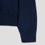 Maison Kitsune Men Tonal Fox Head Patch Polo Jumper - Ink Blue