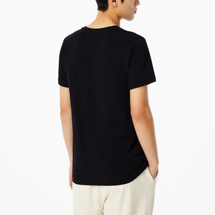 JAJU Men’s Soft Touch Cotton Crewneck Short Sleeve T-Shirt – Black