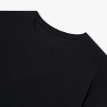 JAJU Men’s Soft Touch Cotton Crewneck Short Sleeve T-Shirt – Black