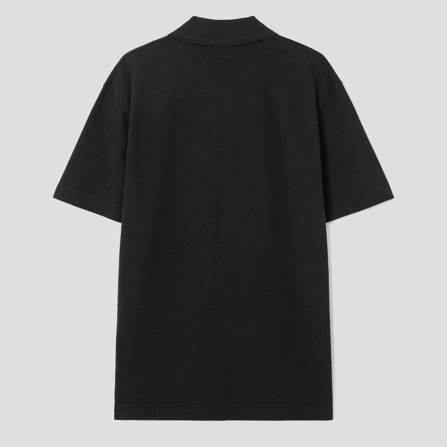 Maison Kitsune Men Bold Fox Head Patch Comfort Polo - Black