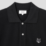Maison Kitsune Men Bold Fox Head Patch Comfort Polo - Black