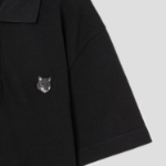 Maison Kitsune Men Bold Fox Head Patch Comfort Polo - Black