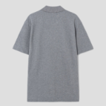 Maison Kitsune Men Bold Fox Head Patch Comfort Polo - Medium Grey Melange