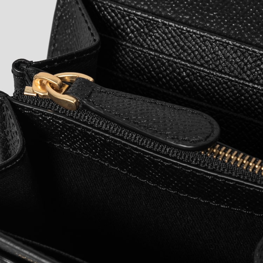 ami (Unisex) Paris Paris Compact Wallet – Black