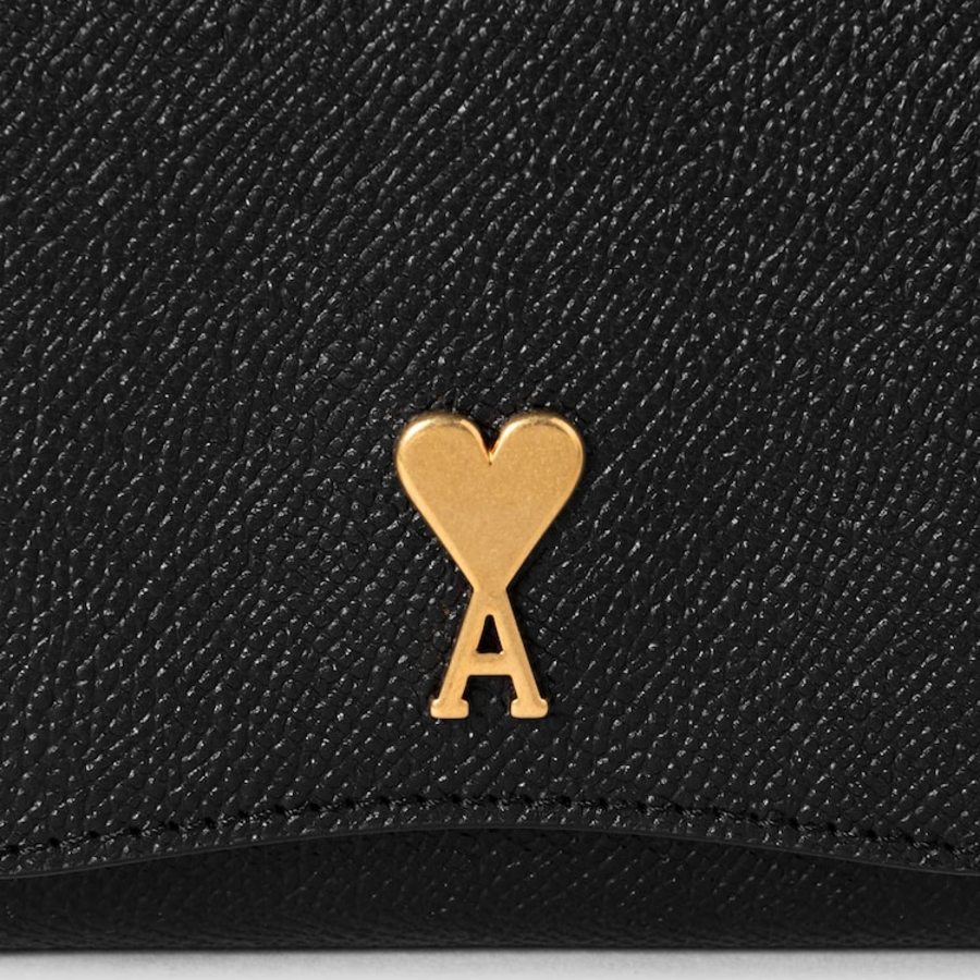 ami (Unisex) Paris Paris Compact Wallet – Black