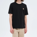 Maison Kitsune Men Fox Head Patch Regular Tee-Shirt - Black