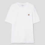 Maison Kitsune Men Fox Head Patch Regular Tee-Shirt - White