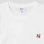 Maison Kitsune Men Fox Head Patch Regular Tee-Shirt - White