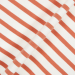 JAJU Men’s Smart Cotton Long Sleeve T-Shirt – Light Orange Striped