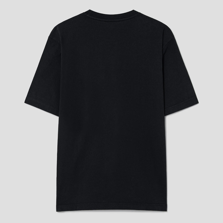 Maison Kitsune Men Bold Fox Head Patch Comfort Tee Shirt - Black