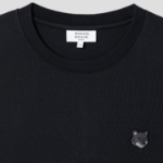 Maison Kitsune Men Bold Fox Head Patch Comfort Tee Shirt - Black