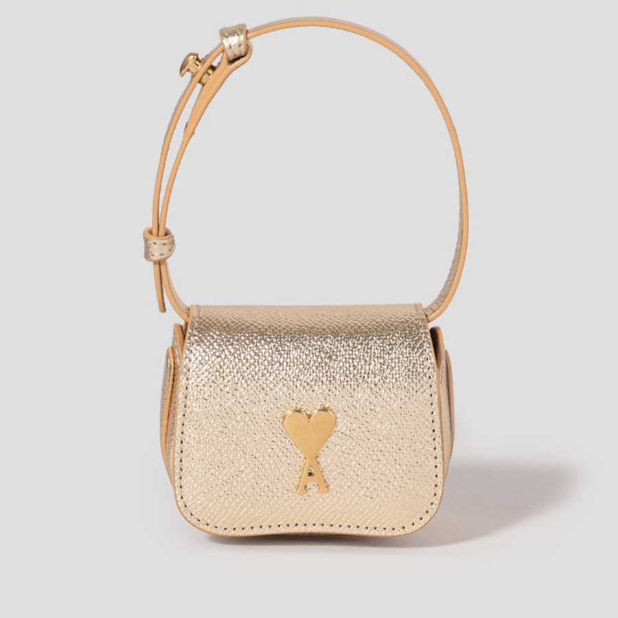 ami (Unisex) Paris Paris Nano Pouch – Gold
