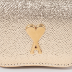 ami (Unisex) Paris Paris Nano Pouch – Gold