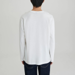 JAJU Men’s Smart Cotton Long Sleeve T-Shirt – White