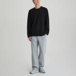 JAJU Men’s Smart Cotton Long Sleeve T-Shirt – Black