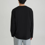 JAJU Men’s Smart Cotton Long Sleeve T-Shirt – Black