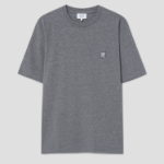 Maison Kitsune Men Bold Fox Head Patch Comfort Tee Shirt - Medium Grey Melange