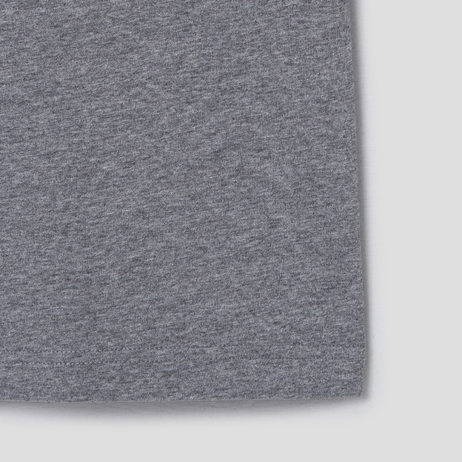 Maison Kitsune Men Bold Fox Head Patch Comfort Tee Shirt - Medium Grey Melange