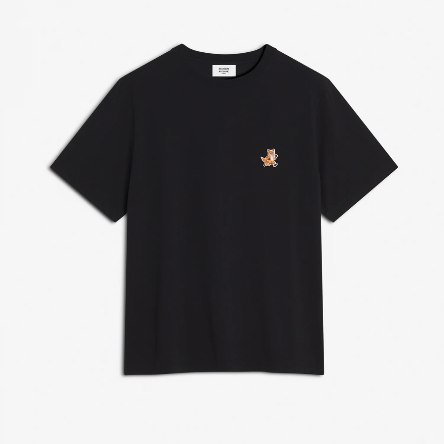 Maison Kitsune Men Speedy Fox Patch Comfort Tee-Shirt - Black