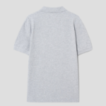 Maison Kitsune Men Fox Head Patch Regular Polo - Light Grey Melange