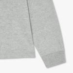 JAJU Unisex Casual Long Sleeve T-Shirt – Melange Grey