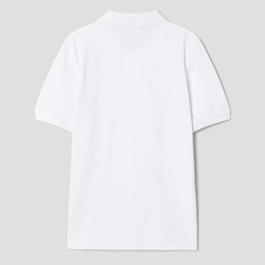 Maison Kitsune Men Fox Head Patch Regular Polo - White