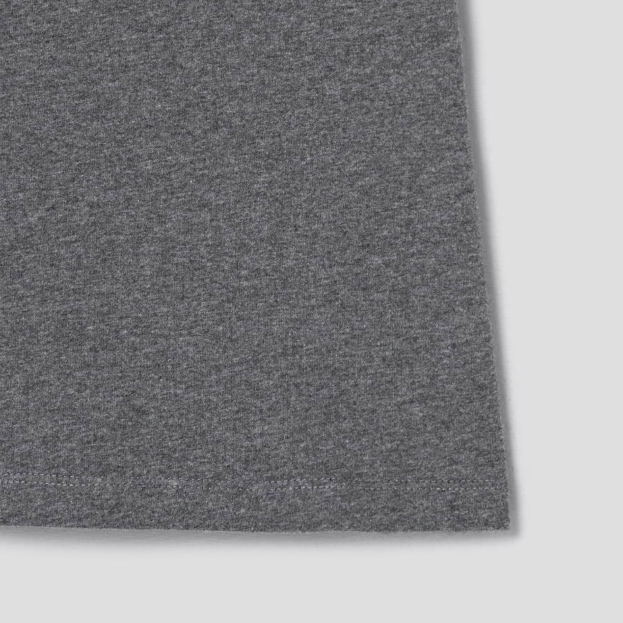 Maison Kitsune Men Fox Head Patch Regular Tee-Shirt - Dark Grey Melange