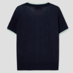 8 seconds Layered Short Sleeve Cardigan — Navy