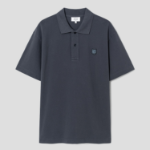 Maison Kitsune [EXCLUSIVE] Men Bold Fox Head Patch Comfort Polo - Slate Grey