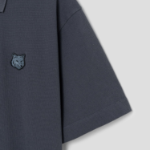 Maison Kitsune [EXCLUSIVE] Men Bold Fox Head Patch Comfort Polo - Slate Grey
