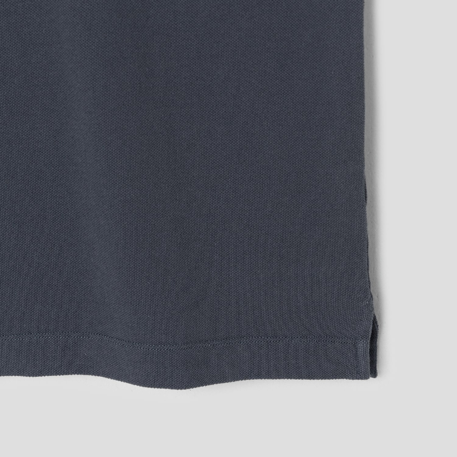 Maison Kitsune [EXCLUSIVE] Men Bold Fox Head Patch Comfort Polo - Slate Grey