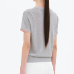 8 seconds Layered Short Sleeve Cardigan — Grey