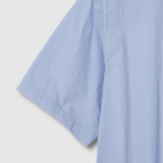 JAJU Men’s Textured Loose Fit Short Sleeve Shirt – Sky Blue