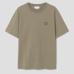 Maison Kitsune Men Bold Fox Head Patch Comfort Tee Shirt - Cardamon