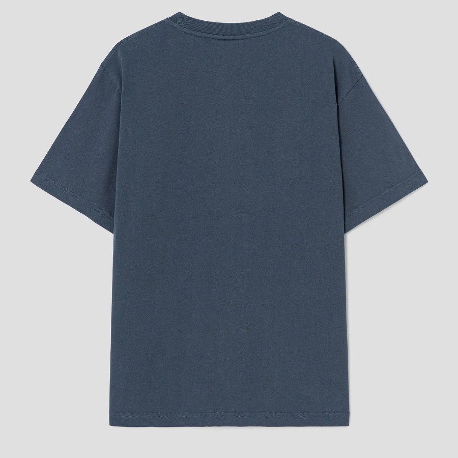 Maison Kitsune [EXCLUSIVE] Men Bold Fox Head Patch Comfort Tee Shirt - Slate Grey