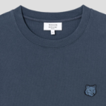 Maison Kitsune [EXCLUSIVE] Men Bold Fox Head Patch Comfort Tee Shirt - Slate Grey
