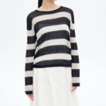 8 seconds Textured Long Sleeve Pullover — Beige