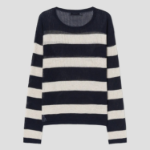 8 seconds Textured Long Sleeve Pullover — Beige