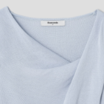 8 seconds Shirring Detail Pullover — Sky Blue