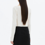 8 seconds Shirring Detail Pullover — Ivory