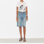 TORY BURCH Printed Cotton T-Shirt – White