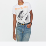 TORY BURCH Printed Cotton T-Shirt – White