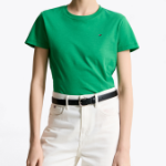 TORY BURCH Printed Cotton T-Shirt – Sky Blue