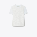 TORY BURCH Corded Lace T-Shirt – White